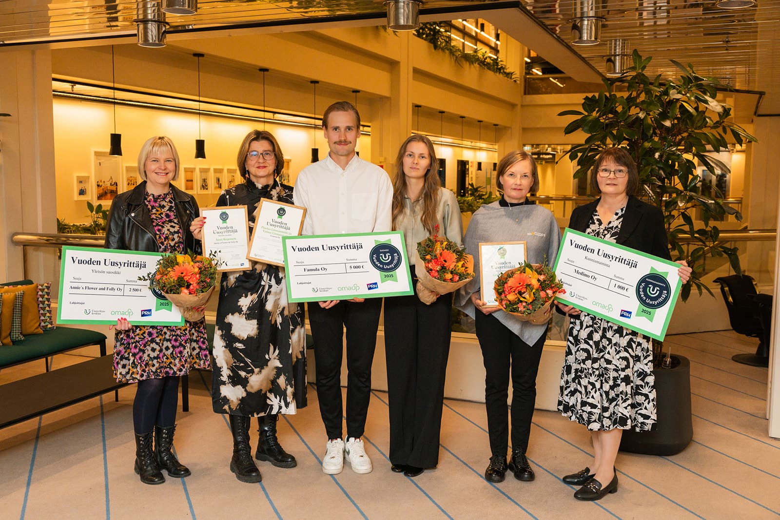 Valtakunnallisessa Vuoden Uusyrittäjä 2025 -kilpailussa palkittiin merkityksellisen työn tekijöitä