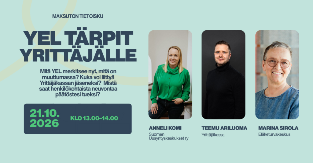 YEL-tärpit yrittäjälle